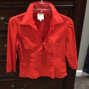 Orange French designer shirt